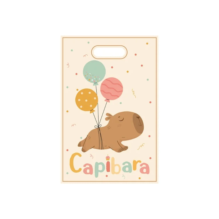 Capybara Birthday Decoration Cartoon Tableware Cups Plate Napkin Balloons Capybara Theme Birthday Party Decoration Supplies Kit