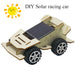 DIY solar racing car wooden model