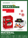 Snowman head micro block figure, 171 pieces, with box