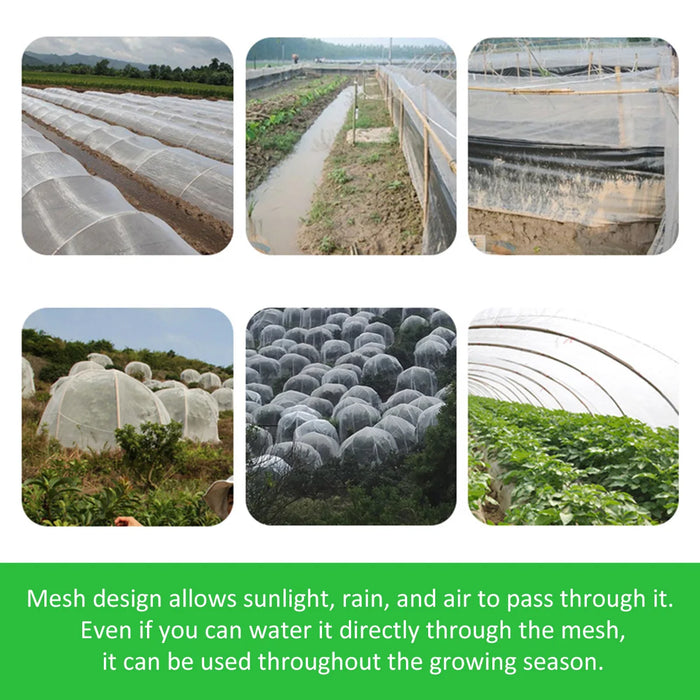 Garden Insect Protection Net Plant Vegetables Fruit Care Cover Flowers Greenhouse Pest Control Anti-Bird Protective Net 60 Meshs