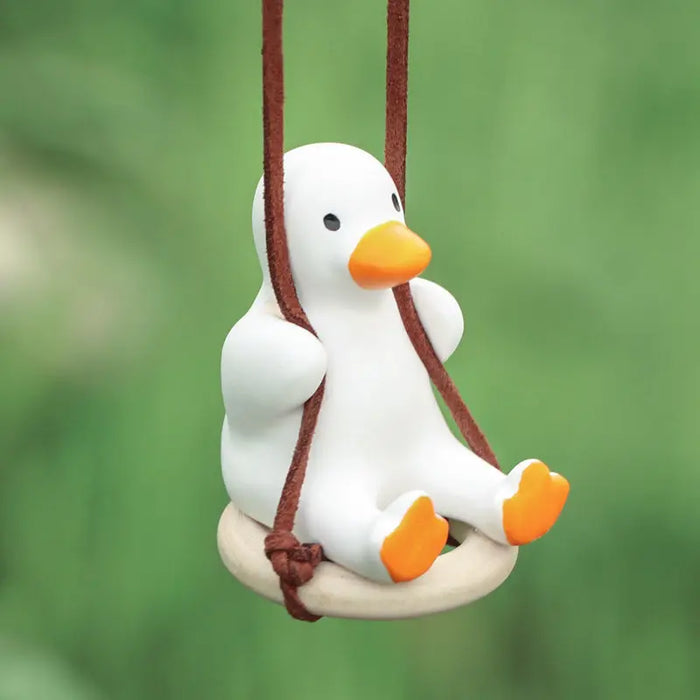 Pink Swing Duck Car Interior Decoration Accessories