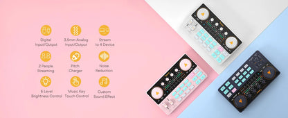 Maono AM200-S1 Sound Card Microphone Set MaonoCaster Audio Interface with Mic