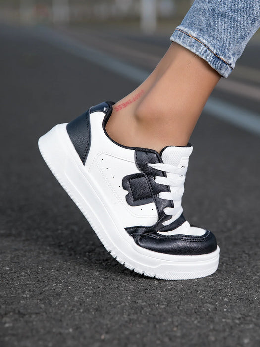 HKDQ Trendy Skate Shoes Unisex Platform Casual Sneakers Women Low-cut Comfortable Lightweight Outdoor Skateboard Shoes For Men