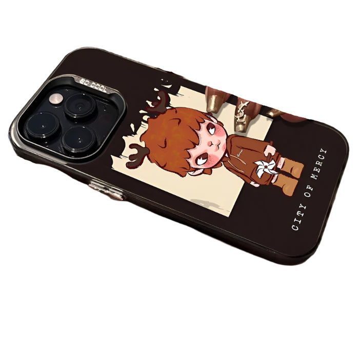 Cartoon Balloon Dinosaur Hirono Phone Case For iPhone 16 Pro Max 15 14 13 Pro Max 16 Plus Hard Bumper Back Cover