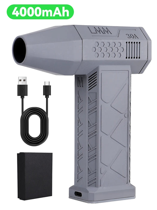 Electric Air Blower 130000RPM Powerful Snow Blower High-speed Dust Fan Mini Turbo Jet Fan Handheld Brushless Motor Car Dryer