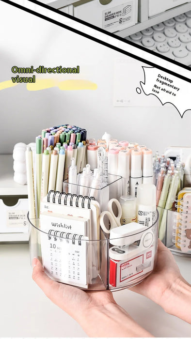 360-Degree Rotating Pen Holder for Desk,Desk Organizers and Accessories