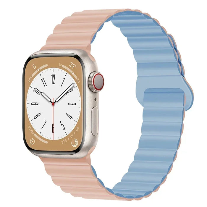 Magnetic Loop Band For Apple Watch Ultra 2 49mm 45mm 44mm 40mm 41mm 42mm Silicone Bracelet iWatch Series 9 8 7 6 SE 5 4 3 Strap