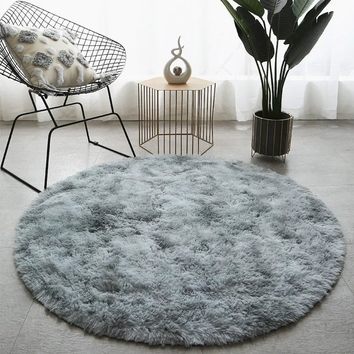 Ultra Soft Plush Round Rug Mat - Fluffy White Carpet for Living Room, Home Decor and Bedroomr, Bedroom and Kids Room