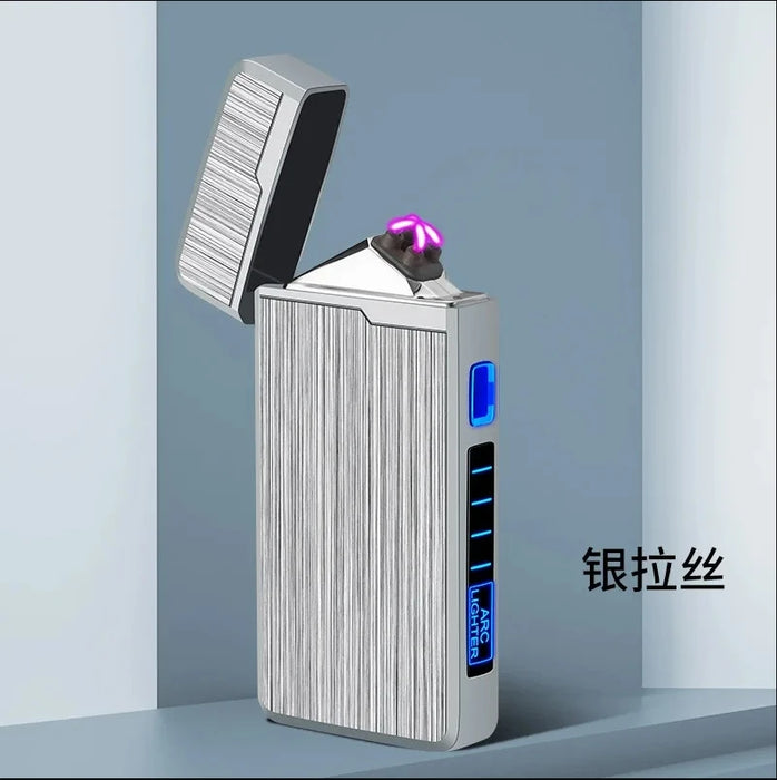 Plasma Dual ARC Touch Sensitive Lighter USB Rechargeable Windproof Flameless Lighter Gift for Men