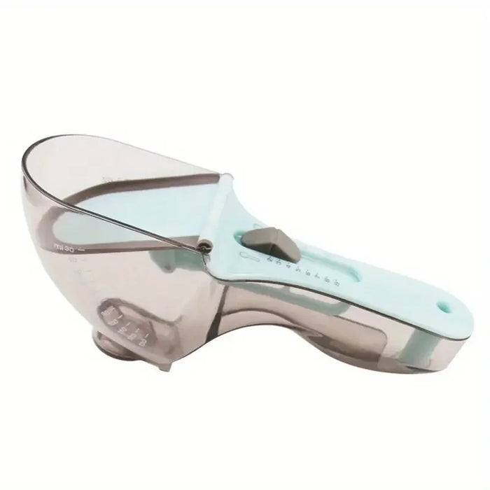 1Pc Adjustable Measuring Cup And Measuring Spoon Plastic Spoon Measuring Cup With Handle For Dry And Liquid Kitchen Tool
