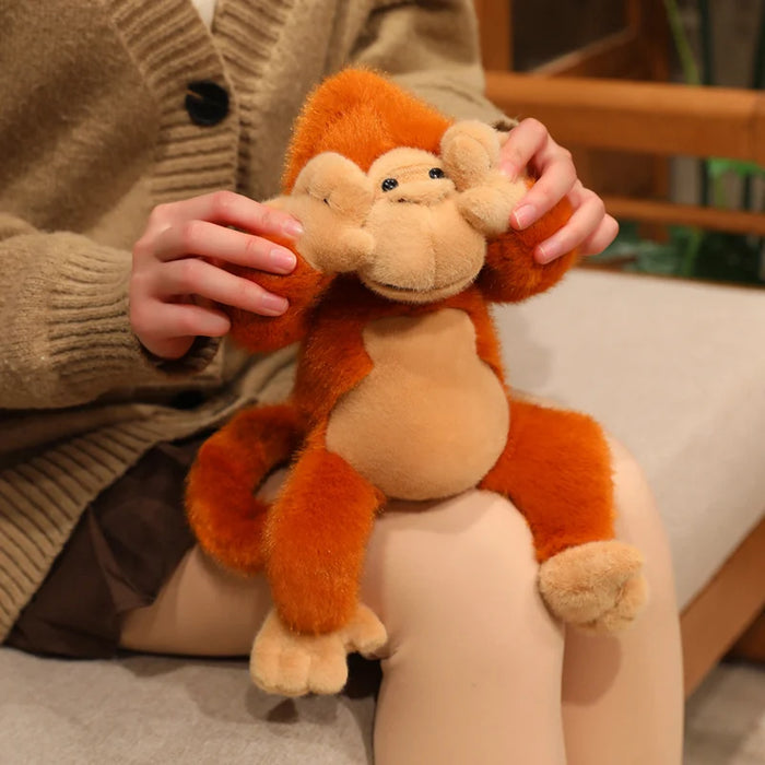 kawaii Monkey Plush Soft Comfort stuffed Dolls Decor Pillow Cartoon Animals golden monkey kids Birthday Christmas Gifts