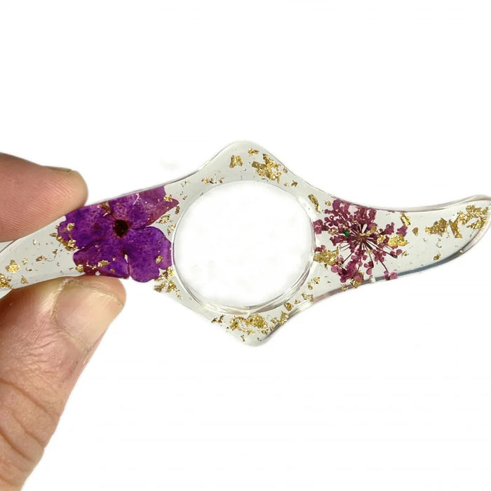 1 Pc Dried Flower Resin Book Page Holders Colorful Thumb Rings Book Page Holders Clear Book Page Holders Bookmarks