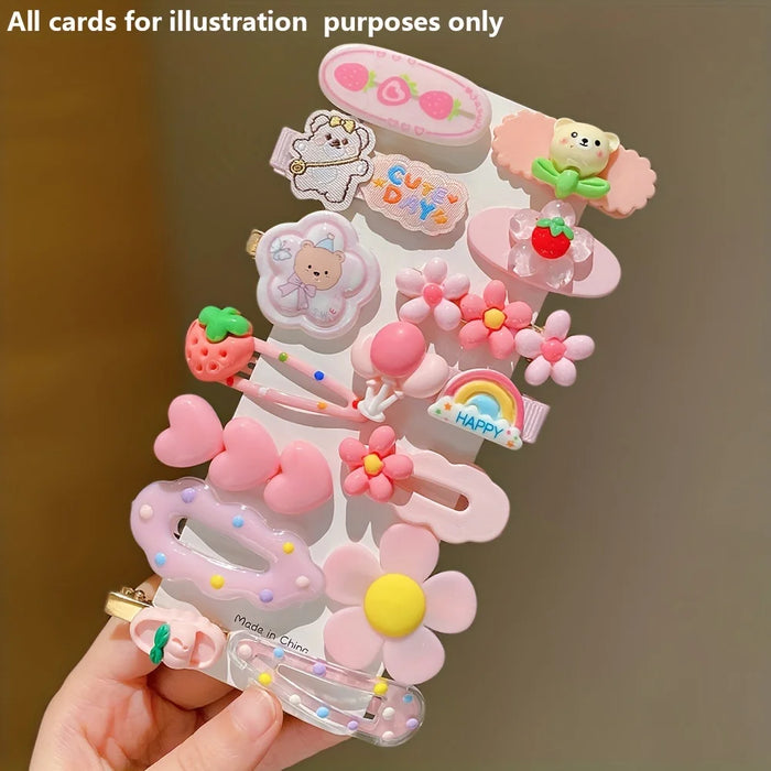 14 Pieces of Sweet Pink Hairpins Are Cute and Versatile