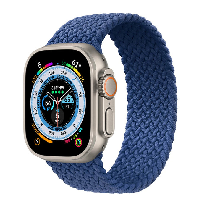 Braided Solo Loop For Apple Watch Strap 44mm 40mm 45mm 41mm 49mm 42mm 46mm Bracelet iWatch Series 10 9 SE 8 7 6 5 4 Ultra 2 Band