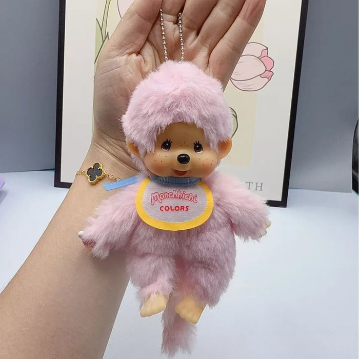Cute15cm Monchichi Couple Stand Cute Fashionable Multiple Doll Machines Backpack Pendants Desktop Ornaments Exquisite Gift