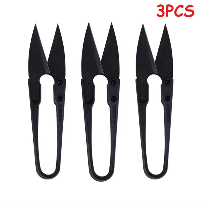 Carbon Steel Thread Snips U Shape Spring Sewing Scissors Tailoring Craft DIY Garment Manganese Steel Small Embroidery Cutter