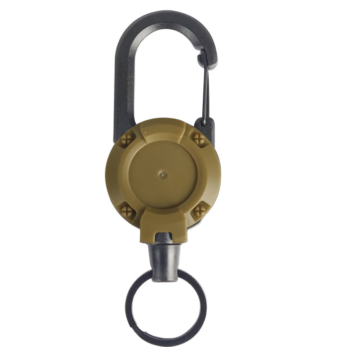 Anti-theft Metal Easy-to-pull Buckle Rope Elastic Keychain Sporty Retractable Key Ring Anti Lost Yoyo Ski Pass ID Card
