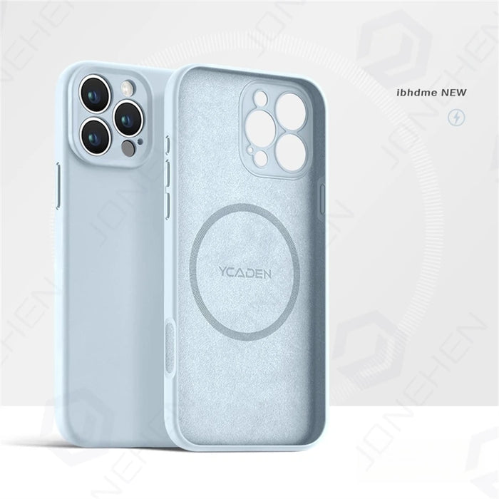 For Magsafe Liquid Silicone Original Case For iPhone 16 15 14 Plus 13 12 17 18 Pro Max Magnetic Wireless Charge Shockproof Cover