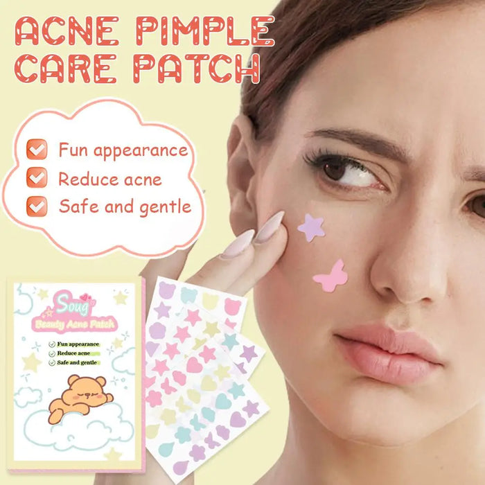 72 Counts Star Pimple Patch Acne Colorful Invisible Acne Removal Skin Care Stickers Concealer Face Spot Beauty Makeup Tool