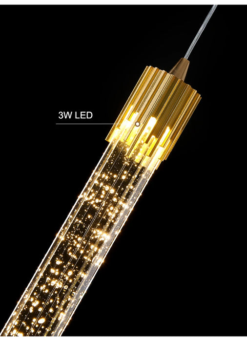 Modern Luxury Crystal Pendant Lamps Home Decor Bedside Hanging Light