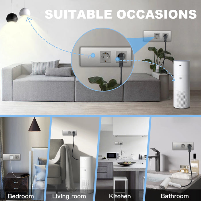 Bseed EU Standard 1/2/3Gang Light Touch Switches Home Wall Switches Gray Glass Sensor Switches Type-c USB Power Charge Sockets