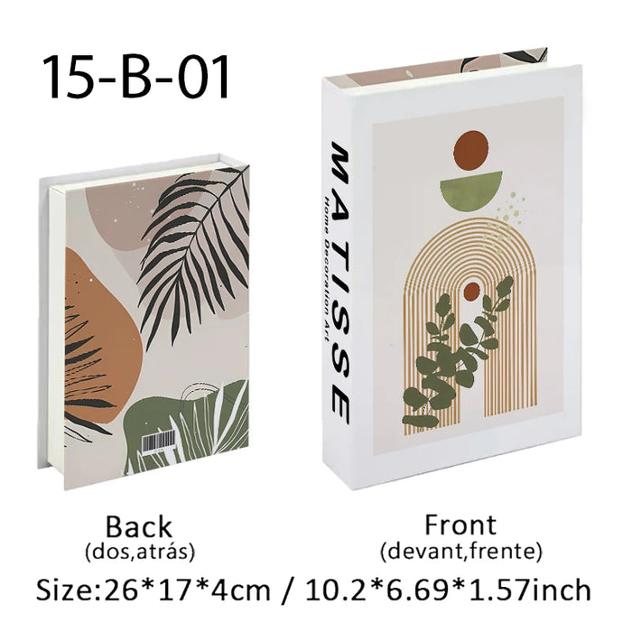 Luxury Fake Book Storage Box Abstract Decorative Books Open Paris Home Decor Coffee Table Bedroom Ornaments Interior Decoration