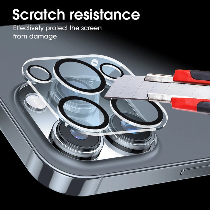 4PCS HD Back Camera Tempered Glass For iPhone 13Mini 13 14 15 16 Pro Max Rear Len Screen Protectors Anti-scratch Glass Film
