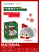 Penguin in a Santa hat micro block figure, 175 pieces, with box