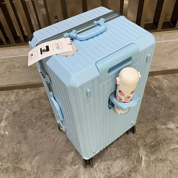 Large Capacity Rectangular Aluminum Suitcase ABS Carrry-on Luggage