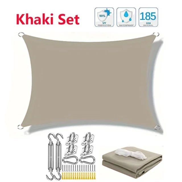 Awning waterproof sunshade sail outdoor terrace lawn beach garden carport backyard deck pavilion awning