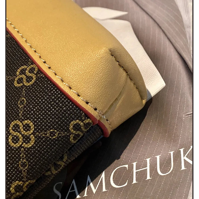 Mini Chain Printed Handheld Diagonal Bag for AirPods pro 4/3/2 Small Headphone Coin Purse Holder with Strap