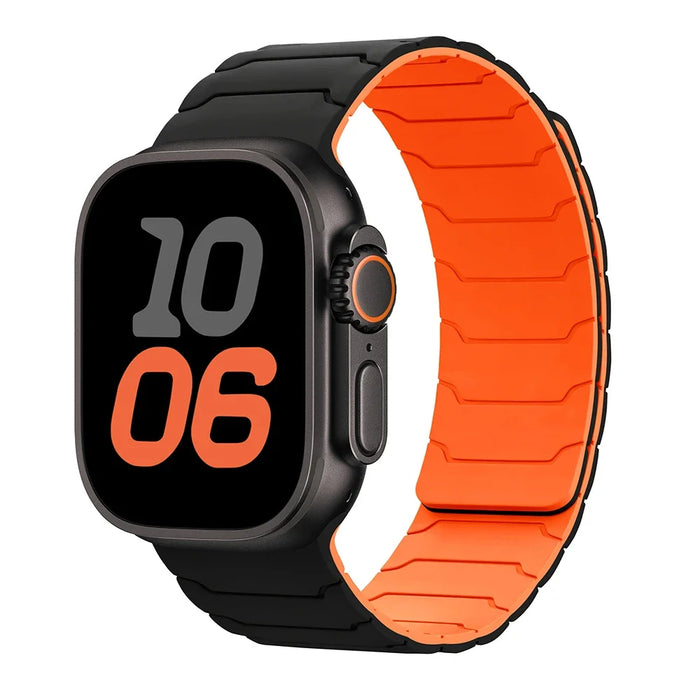Strap For Apple Watch ultra 2 Band 49mm 45mm 44mm 40mm 42mm 46mm 41mm 38mm Magnetic Silicone Bracelet IWatch Series 10 SE 9 8 7
