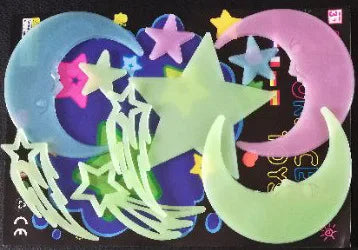 Luminous Cartoon butterfly Stars Wall Stickers for Kids room Bedroom Decor Glow in the dark Wall Decals Noctilucent Stickers
