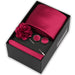 Men's tie gift set, style BBJ-14: tie, pocket square, cufflinks and pins in a gift box