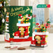 Christmas stocking house micro block set, 202 pieces, with box