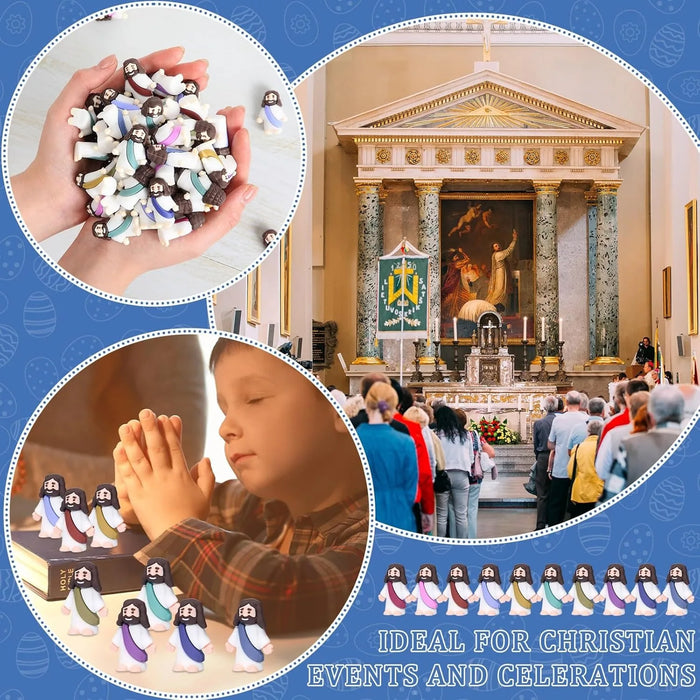 Easter Jesus Toys Easter Mini Jesus Figurines Decorative Multifunctional Party Favors Sunday School Craft Multiple specification