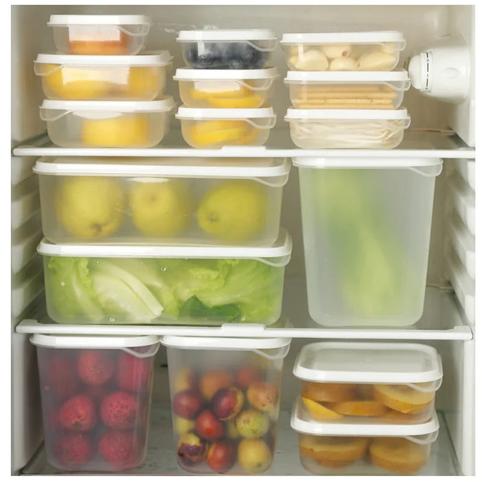 10-Piece BPA-Free Clear Plastic Food Containers – Stackable Airtight Storage for Fridge/Pantry