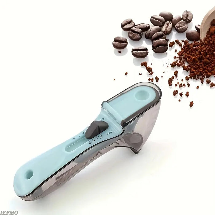 1Pc Adjustable Measuring Cup And Measuring Spoon Plastic Spoon Measuring Cup With Handle For Dry And Liquid Kitchen Tool
