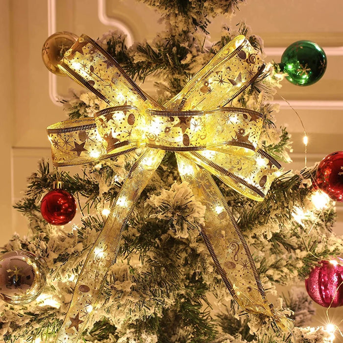 1/3/5/10M LED Christmas Tree Fairy Ribbon Lights String Navidad Christmas