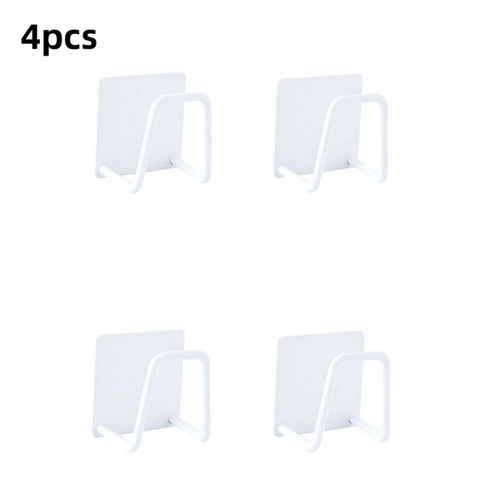 Kitchen Stainless Steel Sink Sponges Holder Self Adhesive Drain Drying Rack Kitchen Wall Hooks Accessories Storage Organizer