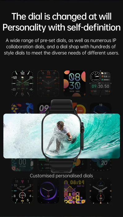 2025 New T900 Ultra Smartwatch 49mm 2.09" AMOLED Screen NFC Fitness Waterproof Watches for Man IWO Watch Ultra 9 Smart Watch Men