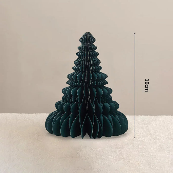 Chinese New Year Decorations Paper Honeycomb Ball Folding Christmas Tree 3D Ornament Home Wedding Decoration Desktop Ornament