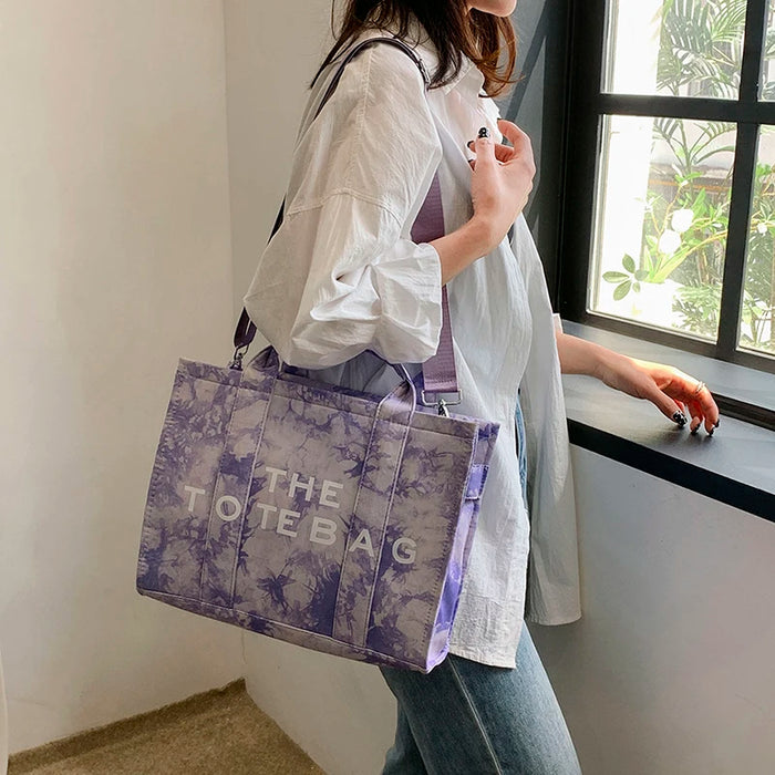 Large Canvas Tote Bag Shoulder Crossbody Bags for Women Handbag