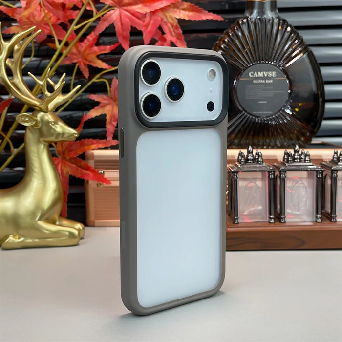 Luxury Transparent TPU Matte Case For iPhone 17 Air 17 Pro Max Camera Control Button Shockproof Clear Bumper Silicone Back Cover