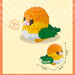 Orange, yellow and green parrot micro block figure, 234 pieces