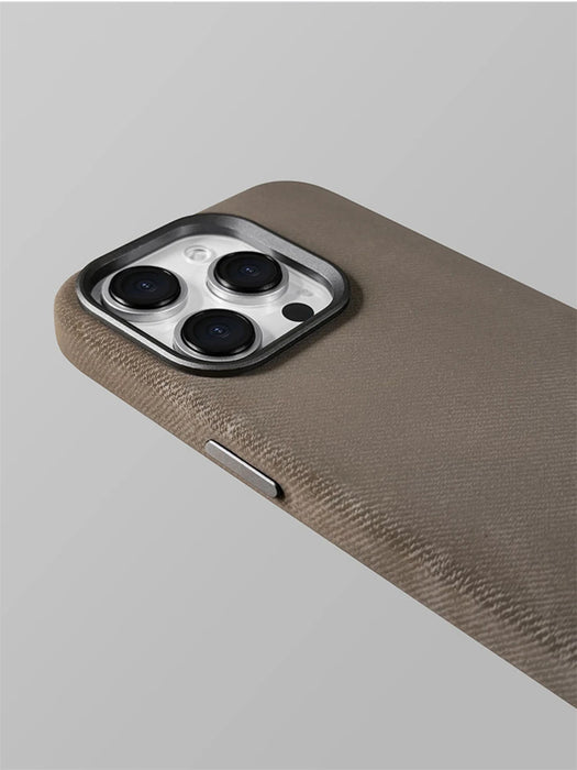 Luxury For MagSafe Fiber Leather Shockproof Case For iPhone 18 17 16 Pro Max Air 15 14 Plus 13 12 Magnetic Wireless Charge Cover