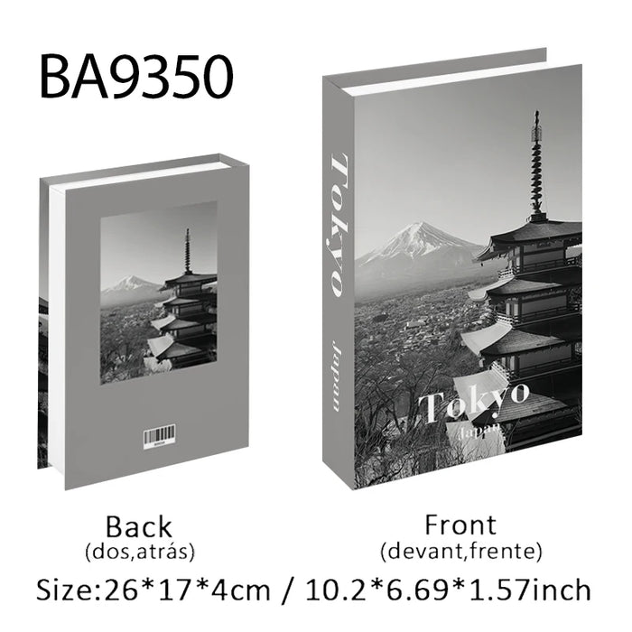 Luxury Fake Book Storage Box Abstract Decorative Books Open Paris Home Decor Coffee Table Bedroom Ornaments Interior Decoration