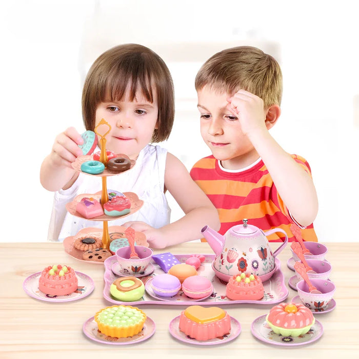 Play tea set Kitchen Play Set children furniture Infant Pretend Kids Toys