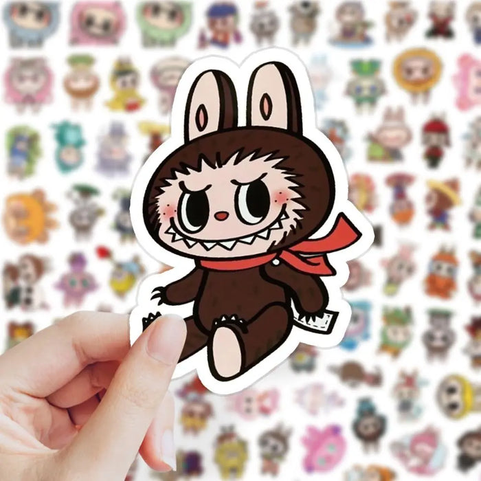 103 PCS Cute Monster Cartoon Waterproof Stickers Pack Anime Accessories