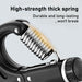 Close-up of the thick metal spring